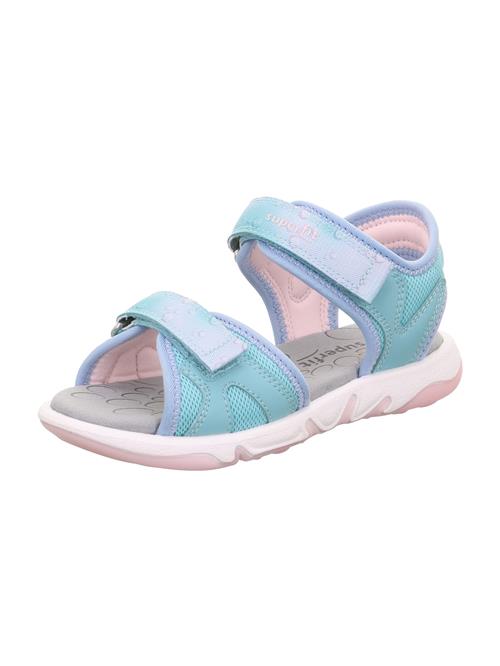 Se SUPERFIT Sandaler 'PEBBLES'  lyseblå / mint / pastelpink ved About You