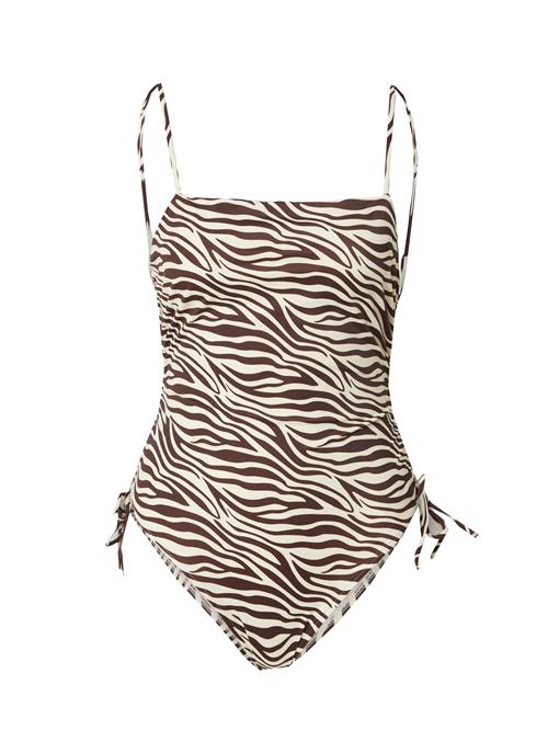 EDITED Badedragt 'Victoria'  beige / brun