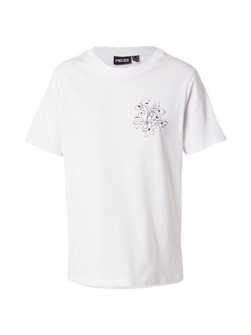 PIECES Shirts 'PCTESS'  choko / hvid