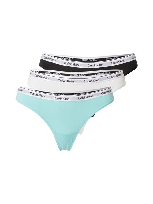 Calvin Klein Underwear String  turkis / lysegrå / sort / hvid