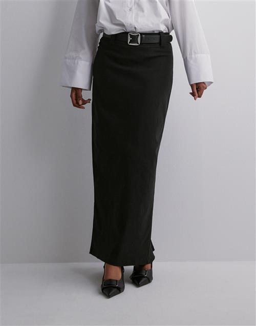 Nelly - Sort - Maxi Slit Skirt