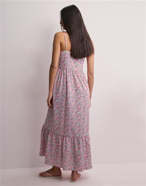 Pieces - Blomstret - Pcsade Strap Long Dress Noos Bc