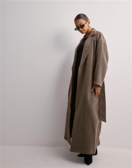 OBJECT - Brun - Objclara Oversize Wool Coat a Div