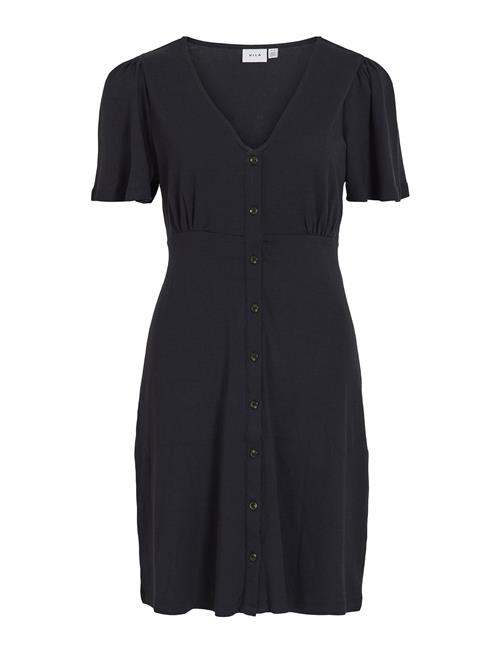 Vivase V-Neck S/S Dress Vila Black
