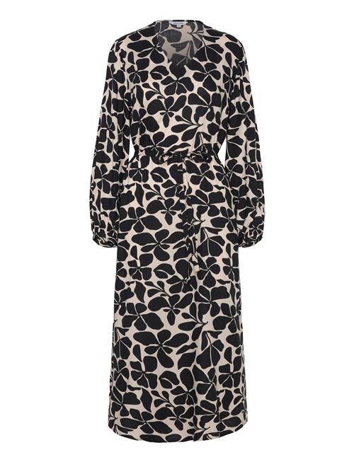 Brynlee V-Neck Viscose Dress Bubbleroom Black