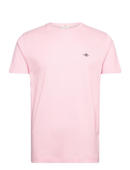 Slim Pique Ss T-Shirt GANT Pink