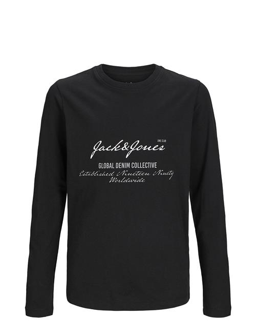 Jack & Jones Jjgreat B2S Logo Tee Ls Ln Jnr Jack & J S Black