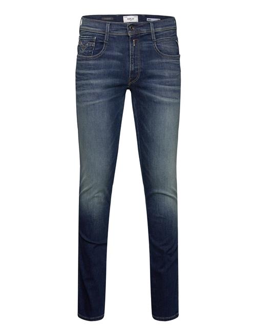 Anbass Trousers Slim Hyperflex Dust Replay Blue