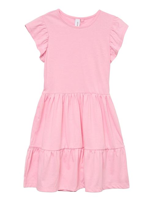 Vmluna Frill Sl Short Dress Jrs Girl Vero Moda Girl Pink