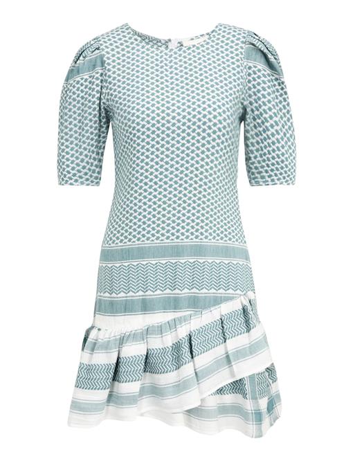 Summery Copenhagen Kjole 'Olivia'  røgblå / hvid