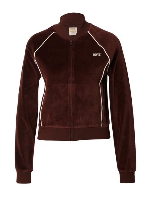 LEVI'S ® Sweatjakke 'GT Ivy League Zip'  bordeaux / hvid