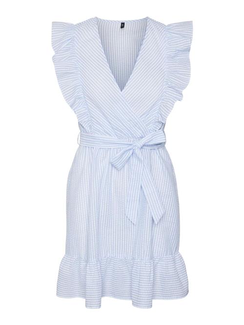 VERO MODA Kjole 'Millie'  lyseblå / hvid