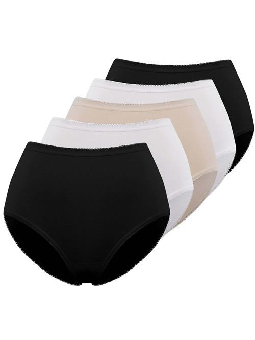Se WESTMARK LONDON Panty 'OLIVIA MAXI'  nude / sort / hvid ved About You