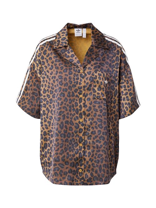 ADIDAS ORIGINALS Bluse  brun / pueblo / sort / hvid
