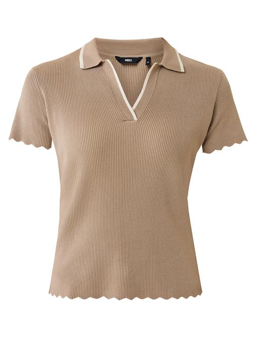 MEXX Pullover  mørkebeige / hvid