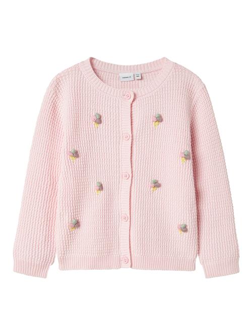 NAME IT Cardigan 'NMFJOSIE'  gul / grå / mint / lyserød