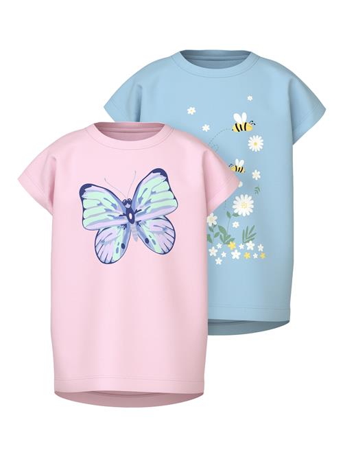 NAME IT Bluser & t-shirts 'NMFVIGEA'  lyseblå / lysegrøn / lyserød / hvid