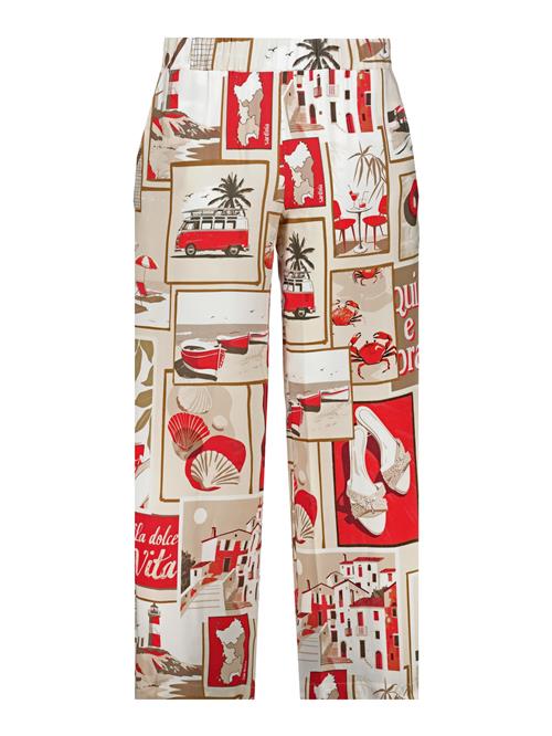 monari Bukser  ecru / khaki / rød / sort