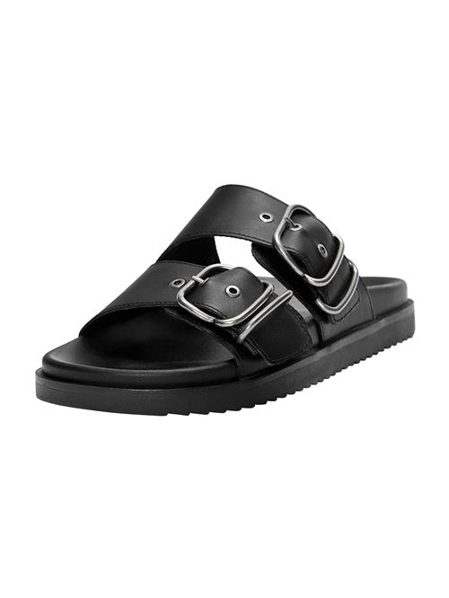Pull&Bear Pantoletter  sort / sølv