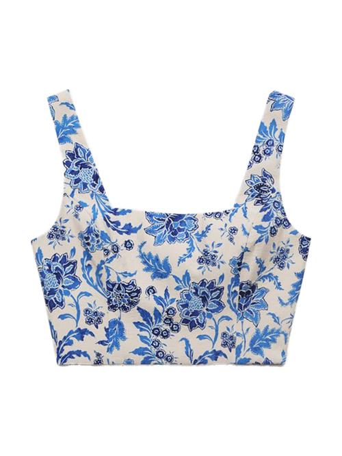 MANGO Overdel 'INDIGO'  blå / natblå / offwhite