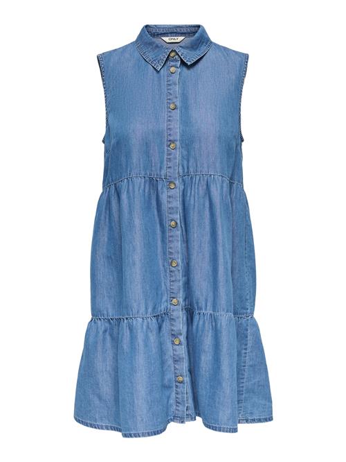 Only Petite Blusekjole 'ONLBEA SIESTA'  blue denim