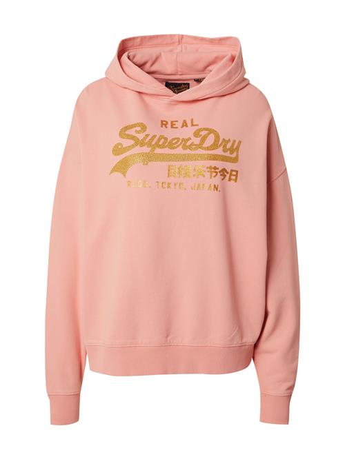 Superdry Sweatshirt 'Rhinestone'  guld / fersken