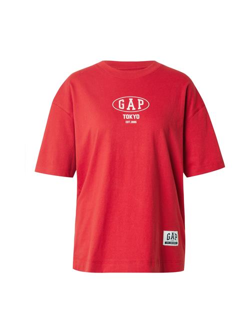 GAP Oversized bluse  rød / hvid