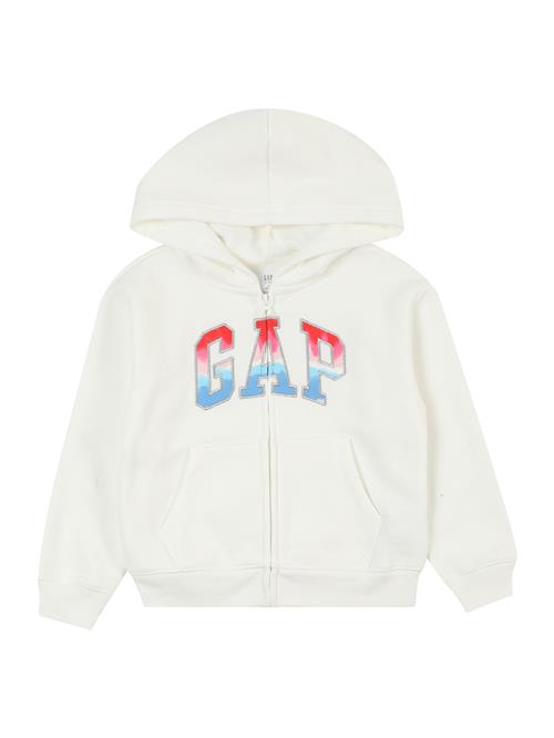 GAP Sweatjakke 'HERITAGE'  lyseblå / lys pink / knaldrød / naturhvid