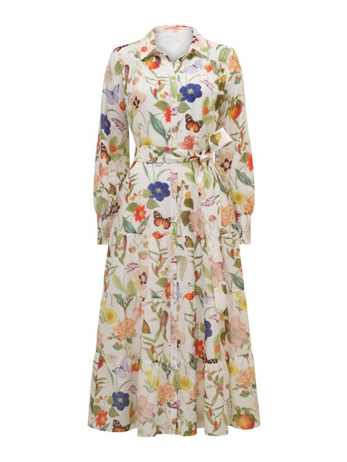 Forever New Blusekjole 'Sylvie'  ecru / mørkeblå / hummer / gammelrosa