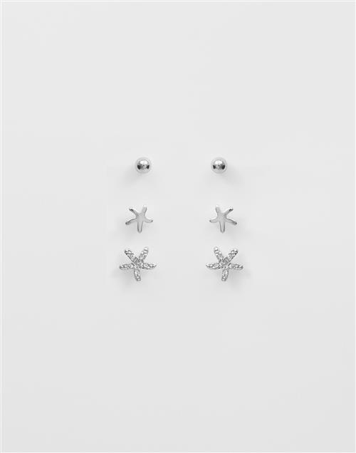 Pieces - Sølv - Pclavita 3-Pack Earrings