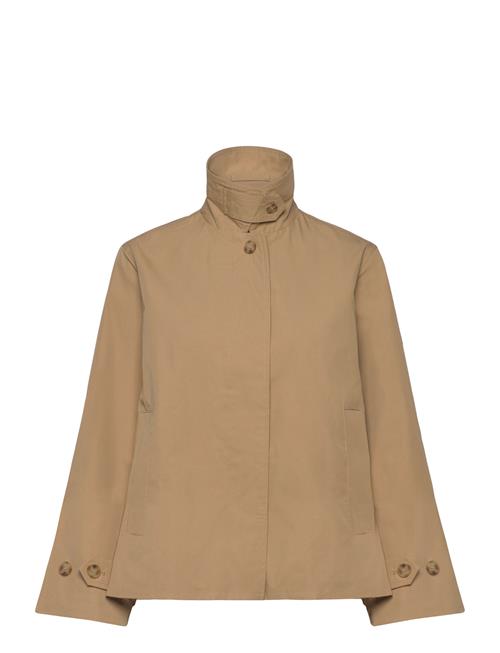 Short Cotton Car Coat GANT Beige