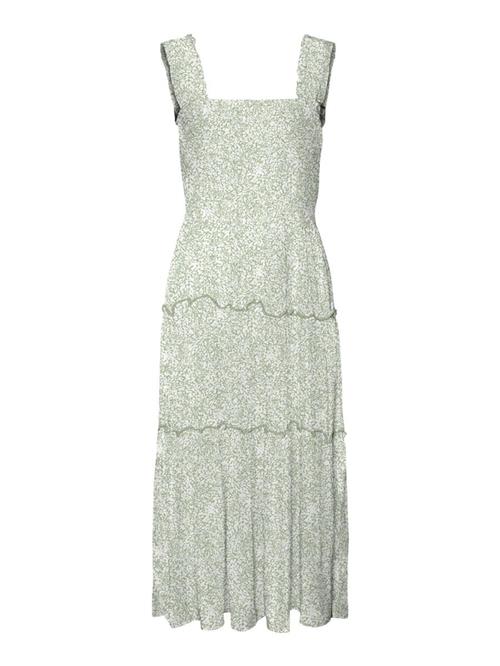 VERO MODA Sommerkjole 'Menny'  lysegrøn / offwhite