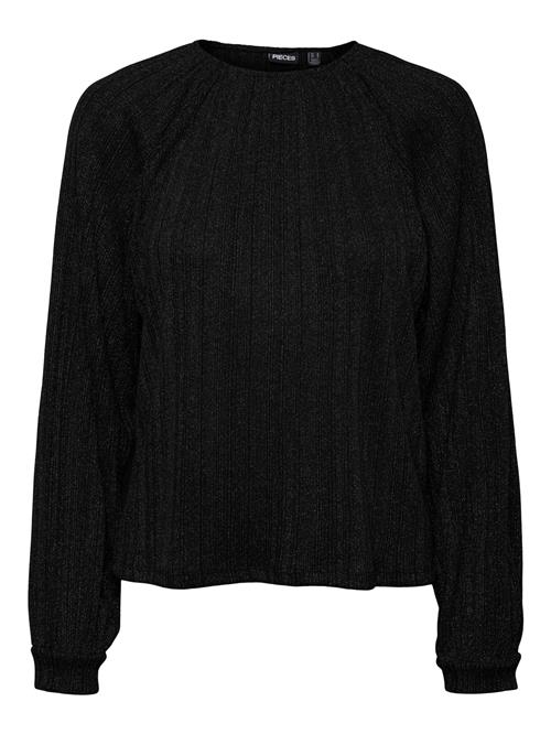 PIECES Bluse 'Dalilah'  sort / sølv