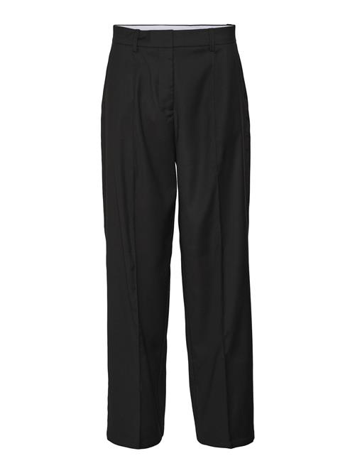 VERO MODA Bukser med fals  sort