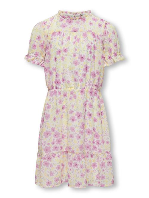 ONLY GIRLS Kjole  gul / pink / hvid