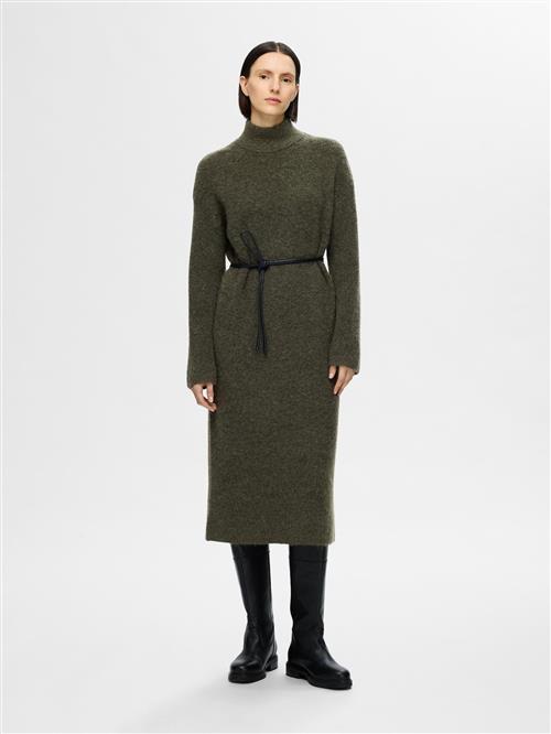 SELECTED FEMME Strikkjole  grøn