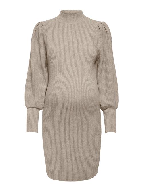 Only Maternity Strikkjole 'KATIA'  beige