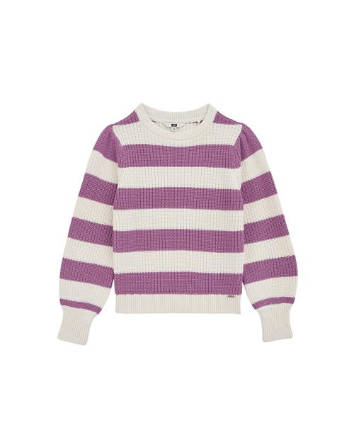 WE Fashion Pullover  lilla / hvid
