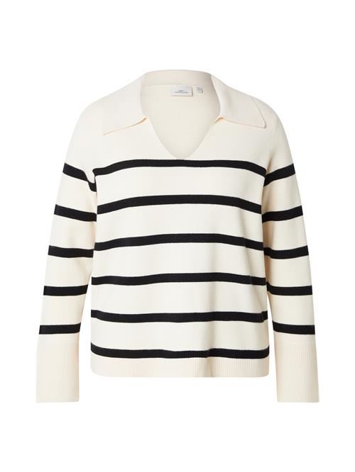 ONLY Carmakoma Pullover  creme / sort
