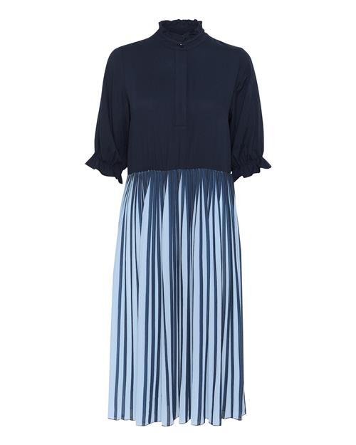 CULTURE Kjole 'Cesseli Carly'  navy / lyseblå