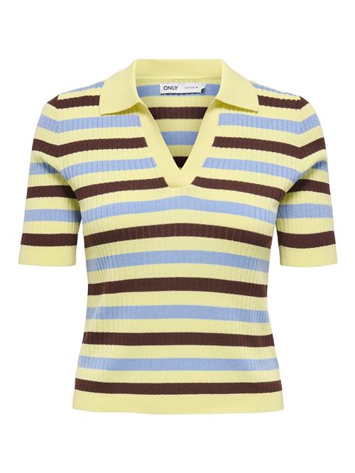 ONLY Pullover 'ONLKaya'  lyseblå / choko / gul
