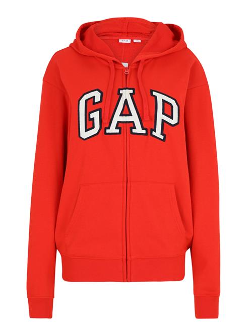 Gap Tall Sweatjakke 'HERITAGE'  rød / sort / hvid
