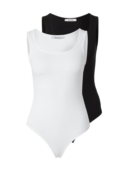 ABOUT YOU Shirtbody 'Malin'  sort / hvid