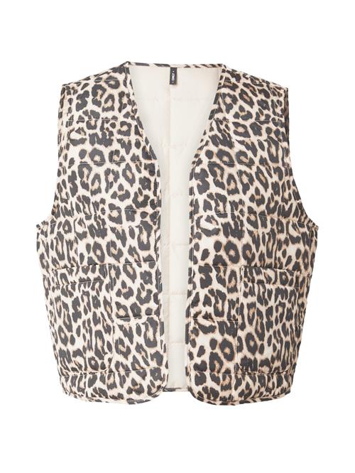 ONLY Vest 'ONLANNABELL'  beige / brun / sort