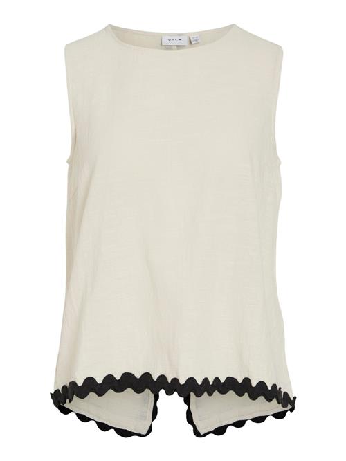 VILA Bluse  kit / sort