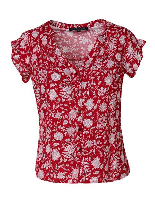 Se KOROSHI Bluse  rød / hvid ved About You