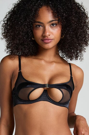 Hunkemöller Vienna ikke-formstøbt bøjle-bh sort