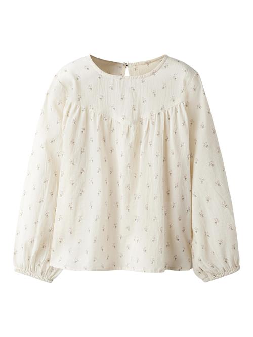 NAME IT Bluse  beige / hvid