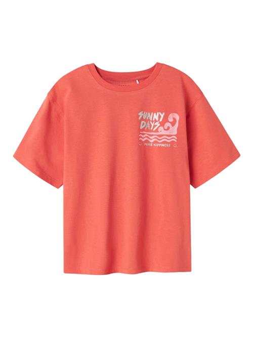 Se NAME IT Bluser & t-shirts 'NKFJely'  koral / lyserød / sølv ved About You