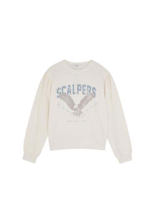 Scalpers Sweatshirt ' '  ecru / hvid